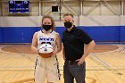 Mikayla Pucci 1000th  Wheaton College women's basketball’s Mikayla Pucci is honored after scoring her 1000th career point. - Photo By: KEITH NORDSTROM : Wheaton, basketball, Mikayla Pucci, 1000th